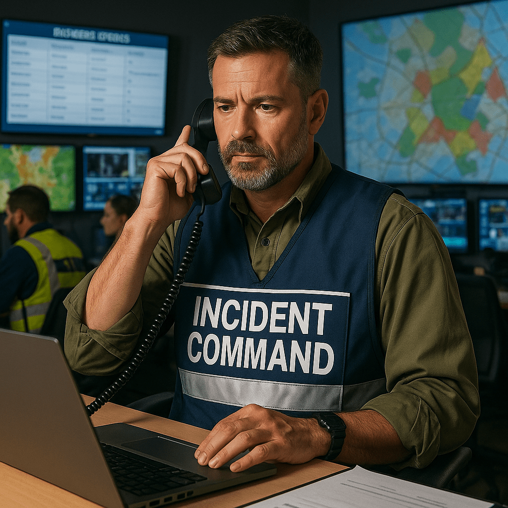 Response Leader at Incident Command Post 1