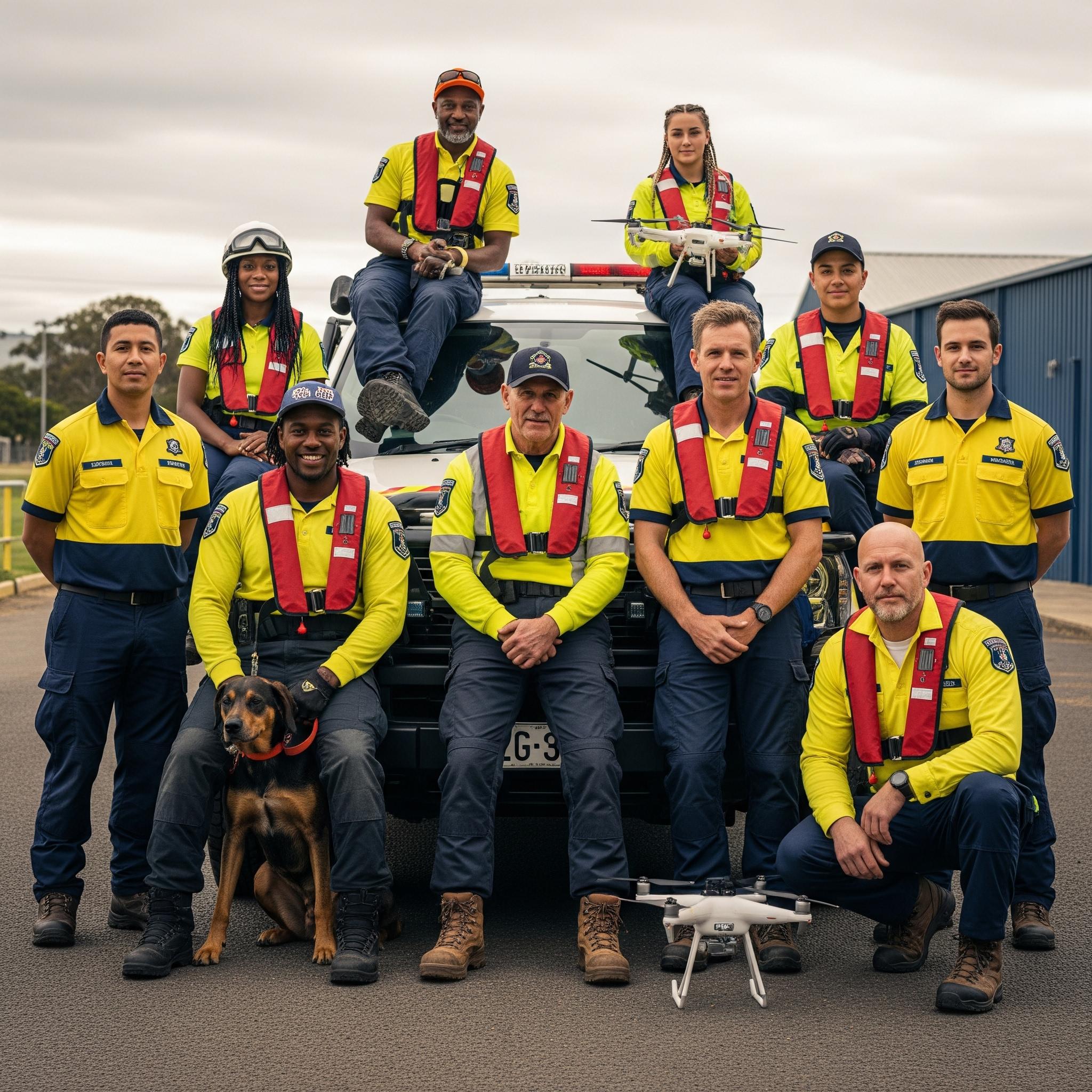 SAR Team posing 01