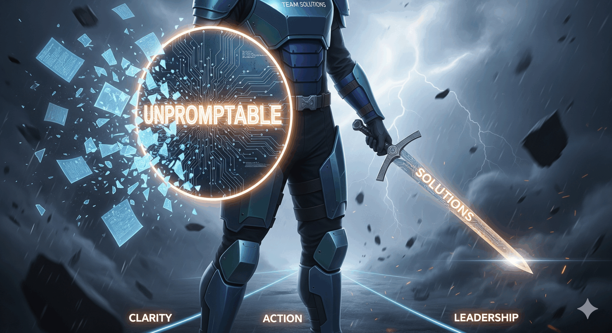 unpromptable shield and sword of solutions Shielded by Experience. Armed with Solutions.