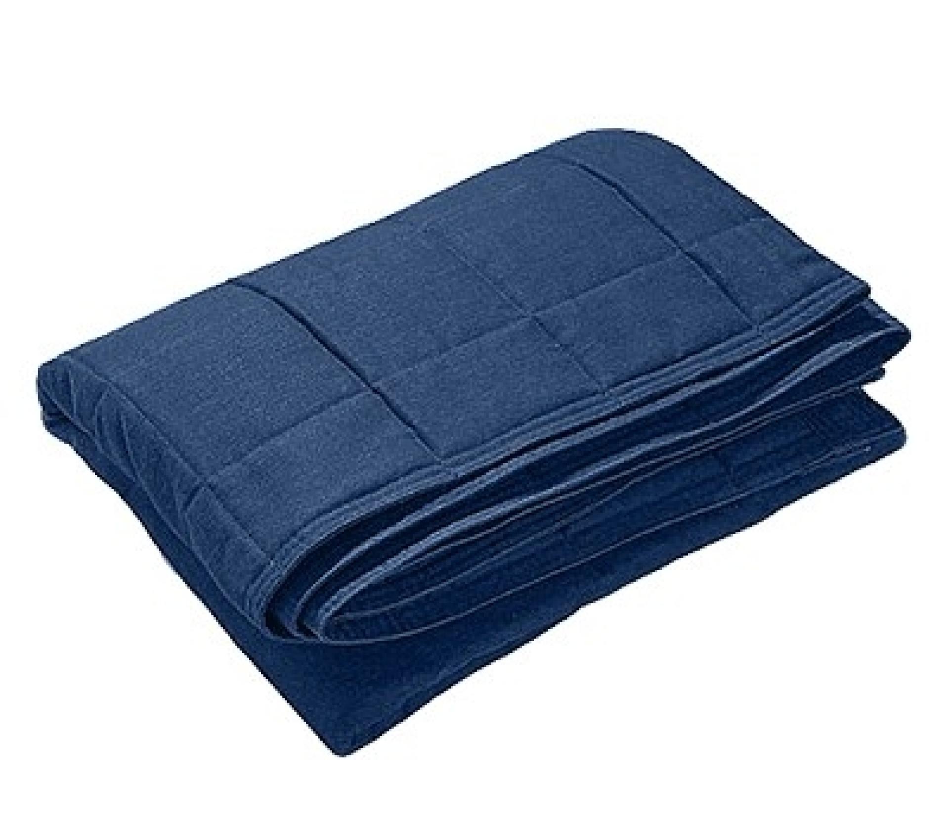 Navy blue Cordura tear-resistant blanket for patient safety