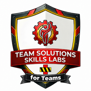 Team Solutions shield logo with for Teams ribbon