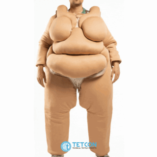 Animated demo of the obesity simulation suit in use