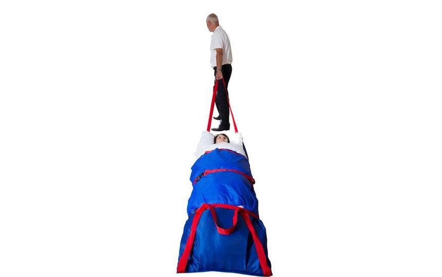 Ski Slide Pad for rapid evac of the immobile